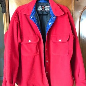 Blue System red men’s fleece jacket XL
